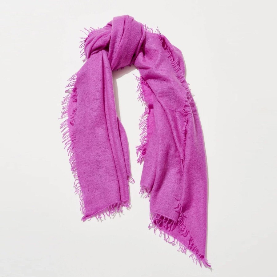 Women Communitie Scarves | Communitie Cashmere Felted Stole Iris Orchid