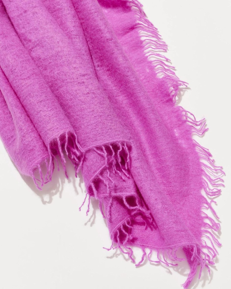 Women Communitie Scarves | Communitie Cashmere Felted Stole Iris Orchid