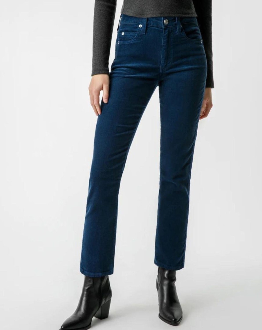 Women AMO Pants | Amo Corduroy Chloe Crop Nepture