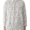 Women Pas De Calais Shirts & Tops | Pas De Calais Calamint Print Blouse Ivory