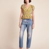 Women Trovata Shirts & Tops | Trovata Paloma Blouse Golden Briar