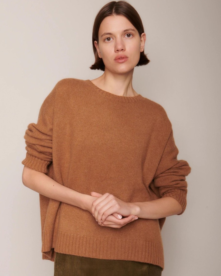 Women Organic by John Patrick Sweaters | Organic By John Patrick Cashmere Wide Pullover Vicuna