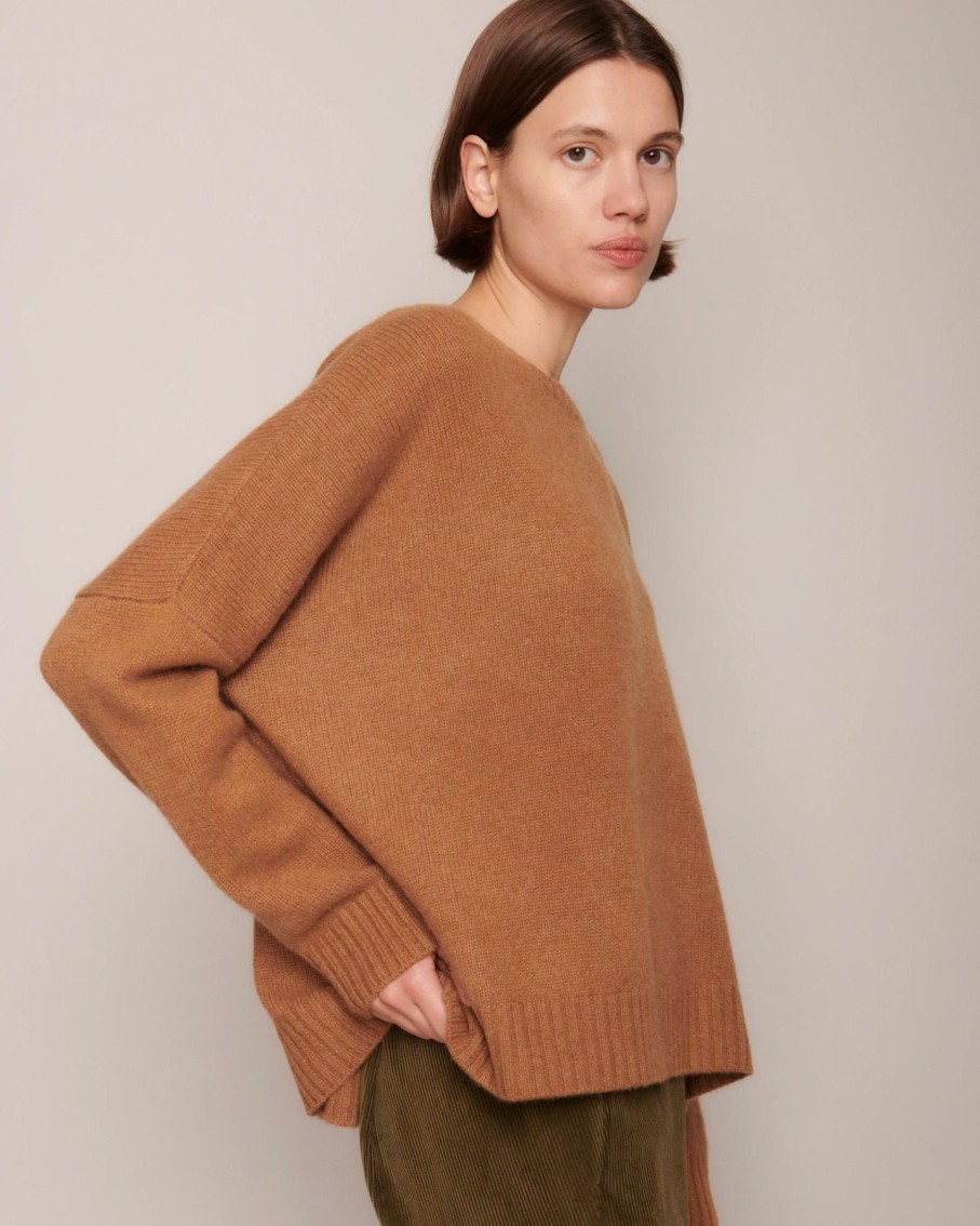 Women Organic by John Patrick Sweaters | Organic By John Patrick Cashmere Wide Pullover Vicuna