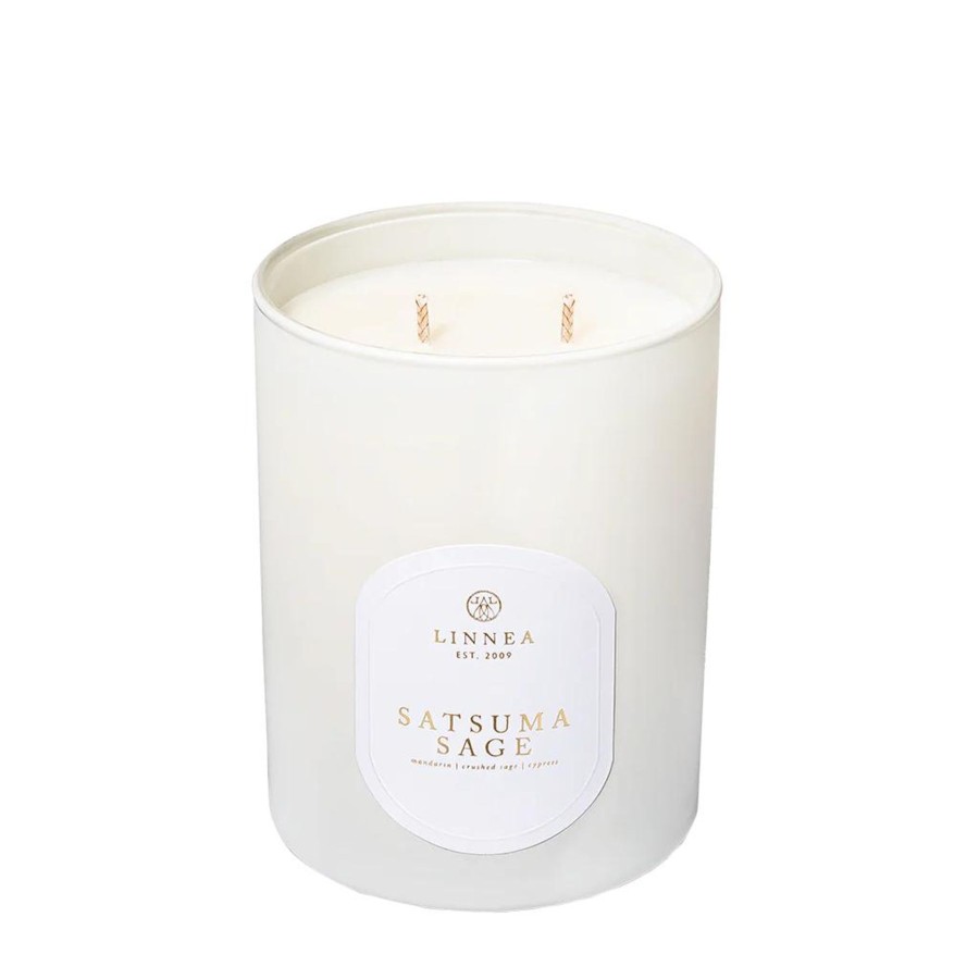 Home Linnea's Lights | Linnea'S Lights Double Wick Candle Satsuma Sage