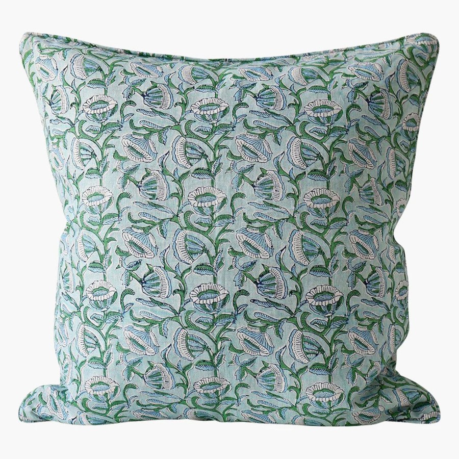 Bedding Walter G | Walter G Marbella Emerald Linen Cushion