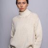 Women MJ Watson Sweaters | Mj Watson High Neck Pullover Natural