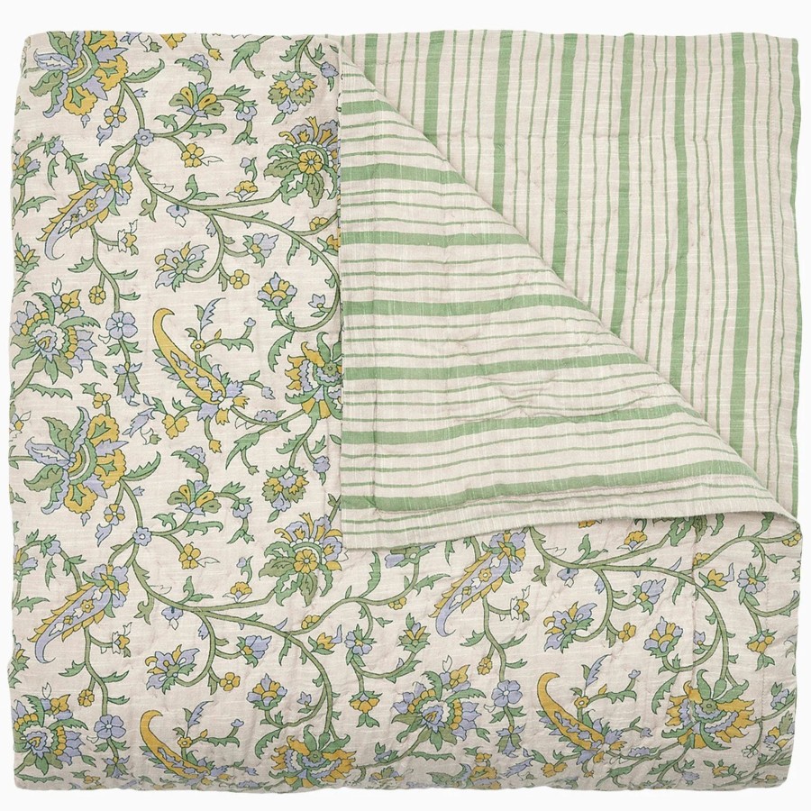 Bedding John Robshaw | John Robshaw Tiya Periwinkle Woven Quilt