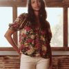 Women The Great Shirts & Tops | The Great Ponder Top Hidden Garden Floral