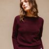 Women Ros Duke Sweaters | Ros Duke Pebble Sweater Damson