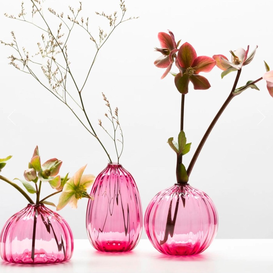 Home Little Tomato Glass | Little Tomato Glass Bud Vases Raspberry